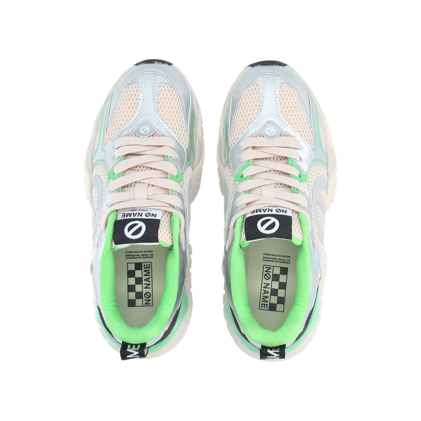 KRAZEE RUNNER W - MESH/COMBO/POPP - OFF WHITE/SILVER/GREEN